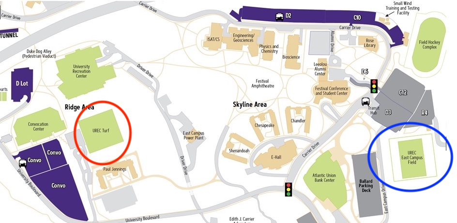 a map of east campus map